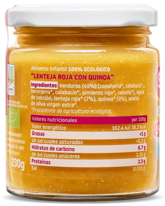 Mancare BIO din linte si quinoa, +10 luni Smileat [3]