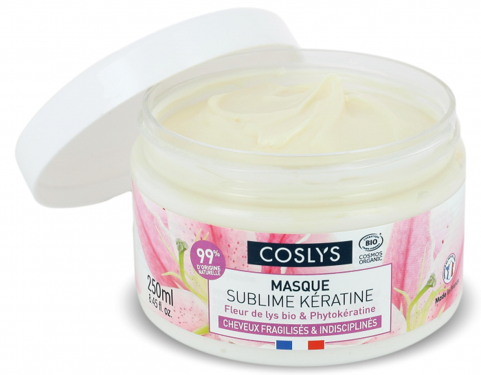 Masca BIO reparare, intarire si netezire par slab si despicat, cu crin si fitocheratina Coslys [2]