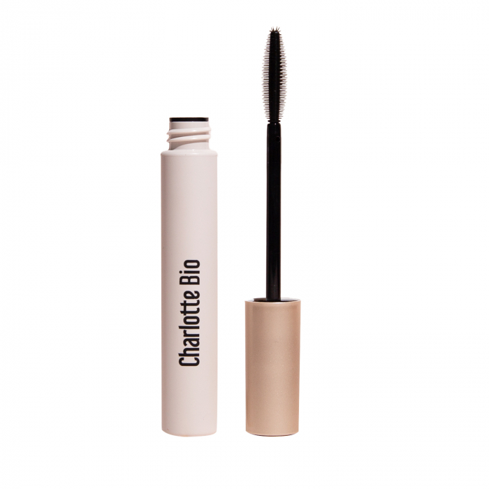 Mascara BIO Negru volum si alungire, cu apa trandafir, ulei ricin si ceara vegetala Charlotte Bio [4]