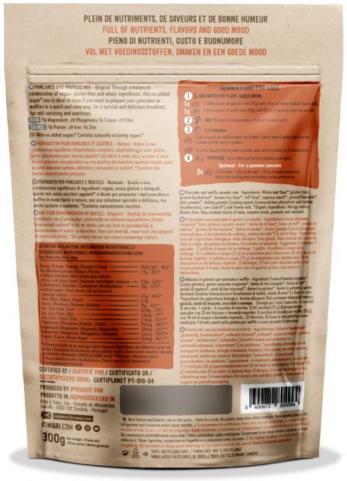 Amestec BIO pentru clatite si vafe Original Iswari [2]