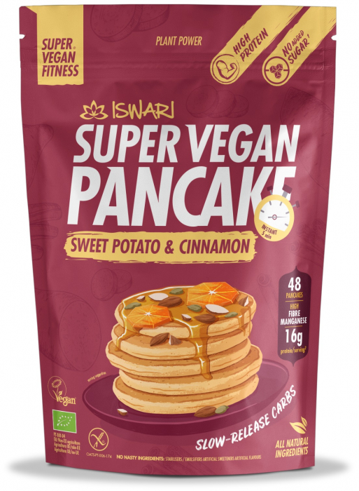 Mix clatite Super Vegan BIO cartofi dulci si scortisoara Iswari [2]