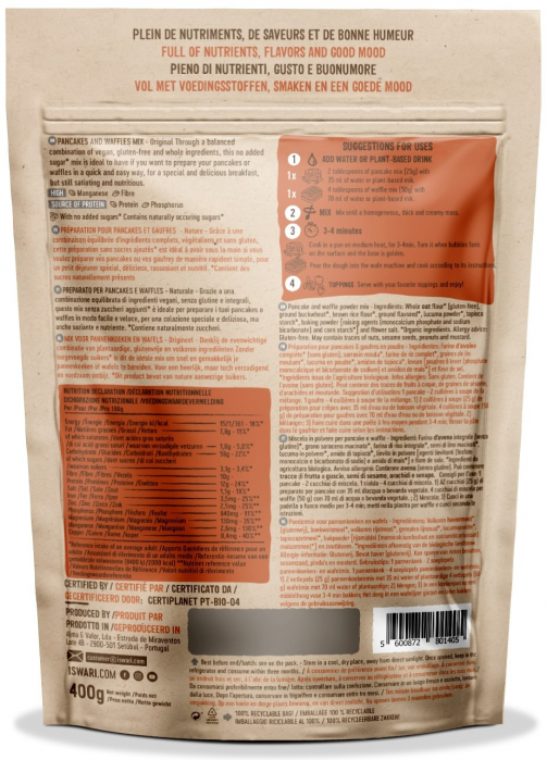 Mix pentru clatite si vafe BIO Original Iswari [2]