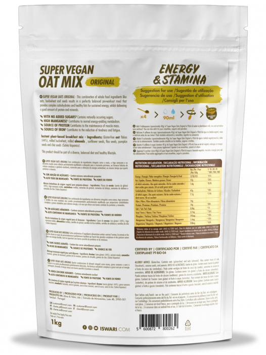Mix Super Vegan BIO din ovaz si seminte Iswari [2]
