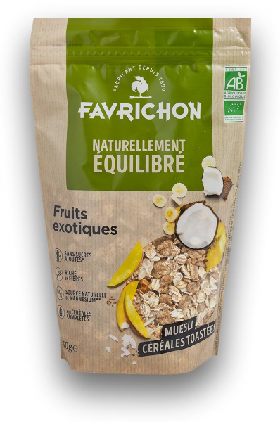Musli BIO cu cereale prajite si fructe exotice Favrichon [2]