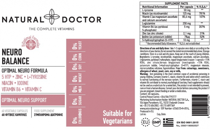 NEURO BALANCE functie cerebrala normala Natural Doctor [2]