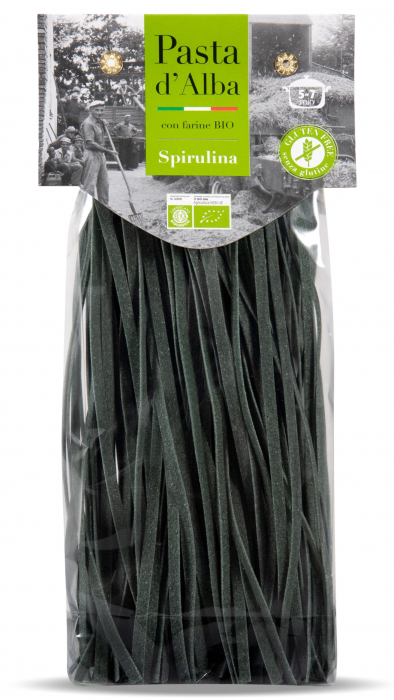 Paste tagliatelle BIO fara gluten, din orez si spirulina Pasta d'Alba [1]