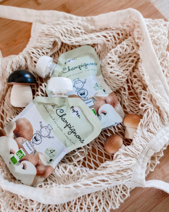 Piure BIO cu 41% ciuperci, +4/6 luni Popote [3]