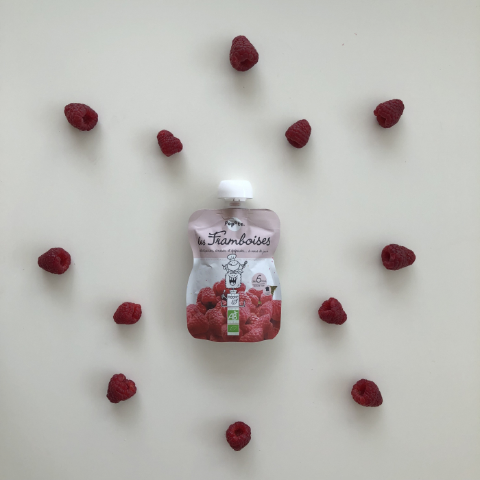 Piure BIO cu 60% zmeura, +4/6 luni Popote [3]