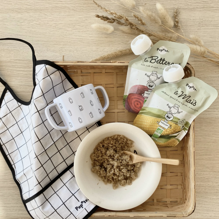 Piure BIO cu 75% porumb dulce, +4/6 luni Popote [3]