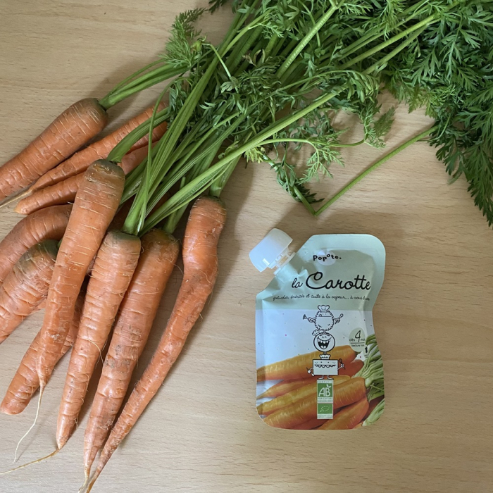 Piure BIO cu 82% morcovi, +4/6 luni Popote [3]