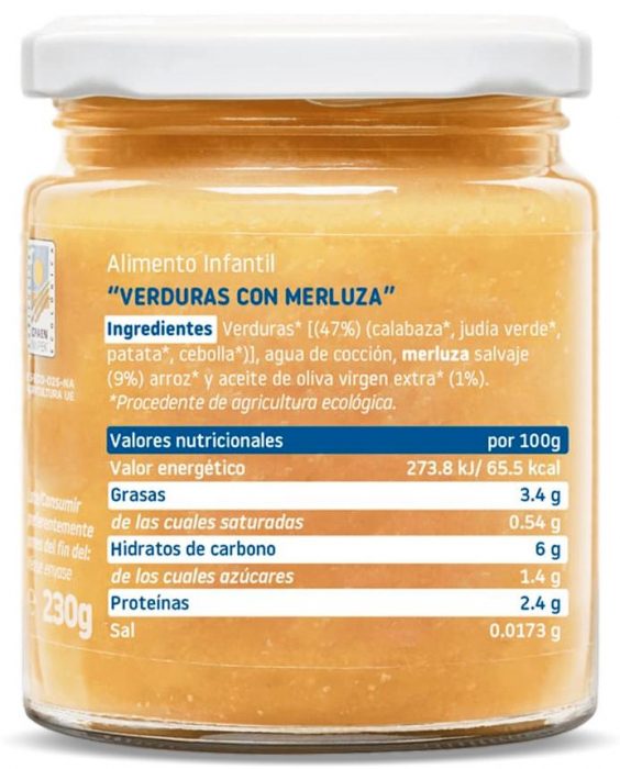Piure cu legume si merluciu, +6 luni Smileat [3]