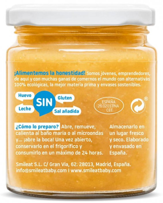 Piure de legume cu merluciu, biban si ulei masline, +6 luni Smileat [2]