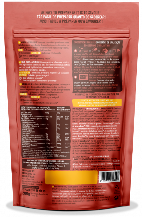 Prajitura BIO cu arahide si extra proteine Iswari [2]