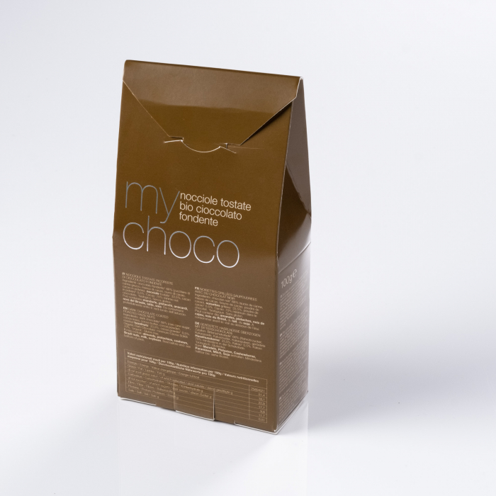 Praline BIO de alune de padure invelite in ciocolata neagra Damiano [2]