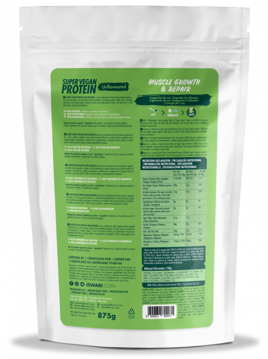 Proteina Super Vegan BIO(dupa efort) fara aroma Iswari [2]