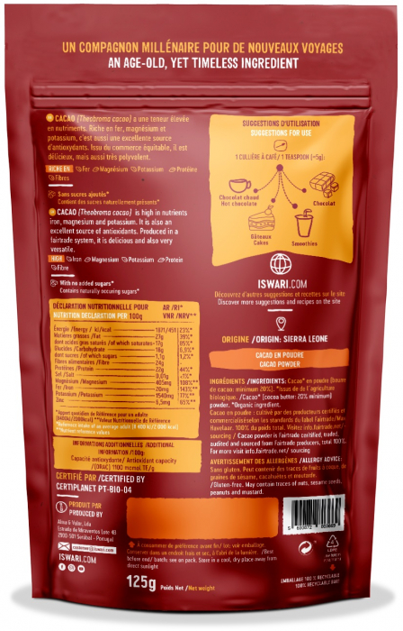 Pulbere de cacao BIO si fairtrade Iswari [2]