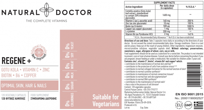 REGENE+ sanatate piele, par si unghii Natural Doctor [2]
