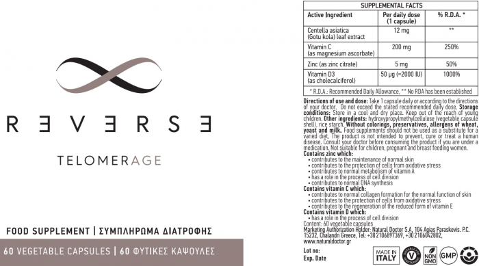 REVERSE pastrarea lungimii telomerilor si cresterea longevitatii Natural Doctor [3]