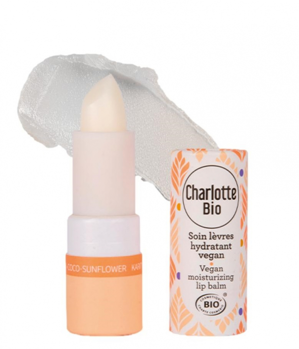 Ruj BIO hidratare si protejare buze, cu ulei cocos, ulei floarea soarelui si unt shea Charlotte Bio [2]