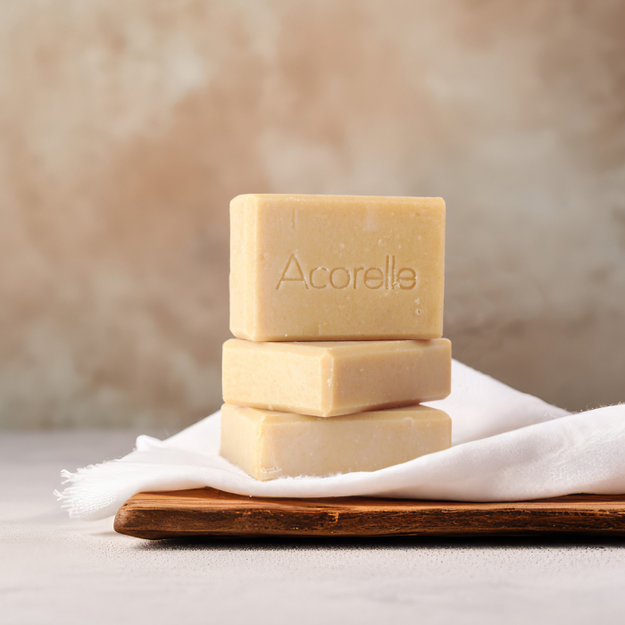 Sapun exfoliant BIO, cu pudra din samburi de prune si unt de shea Acorelle [4]