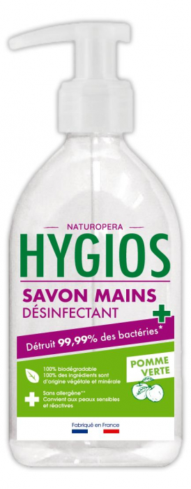 Sapun si dezinfectant lichid, parfum mere verzi, fara alergeni Hygios [1]