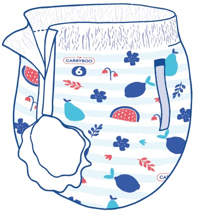 Scutece chilotel C6(16-30kg) ECO, marimea 6 Carryboo Nature [3]
