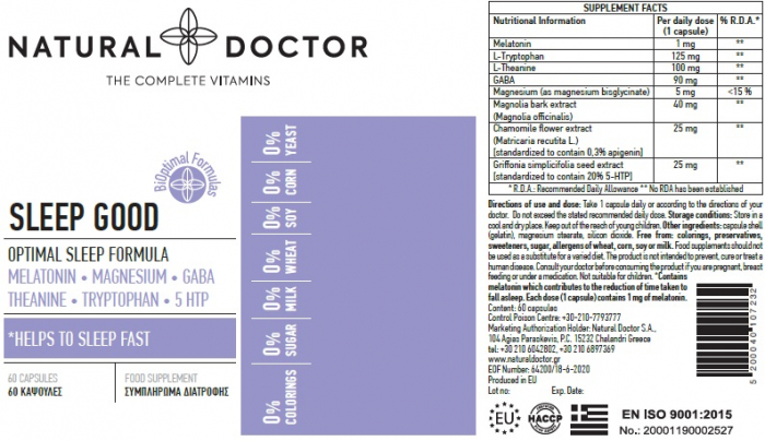 SLEEP GOOD te ajuta sa dormi mai repede Natural Doctor [2]