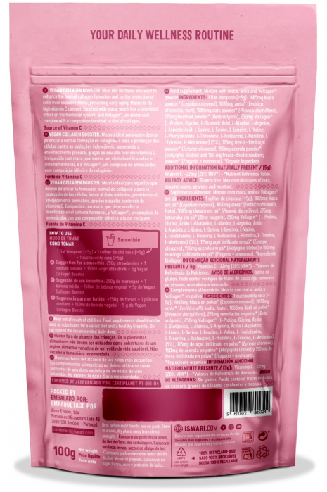 Smoothie Booster Bio pentru sustinerea productiei de colagen Iswari [2]
