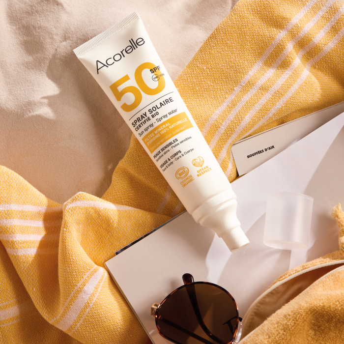 Spray BIO protectie solara pentru fata si corp SPF50, cu ulei de karanja si propolis Acorelle [3]