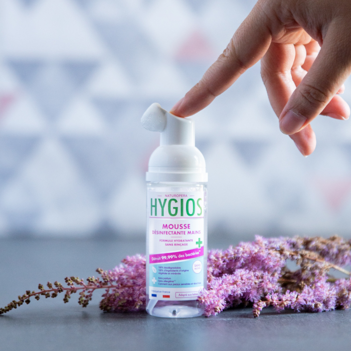 Spuma dezinfectanta si hidratanta pentru maini, fara parfum Hygios [2]