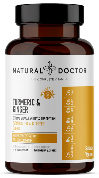 TURMERIC GINGER antiinflamator si antioxidant natural Natural Doctor