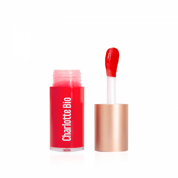 Ulei BIO buze Crush Red, cu ulei de ricin, ulei de argan si ulei de caise Charlotte Bio [4]