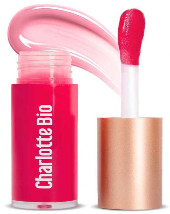 Ulei BIO buze Raspberry Silk, cu ulei de ricin, ulei de argan si ulei de caise Charlotte Bio [1]