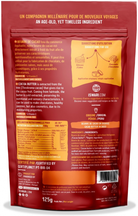 Grasime de cacao(unt de cacao) Iswari [2]