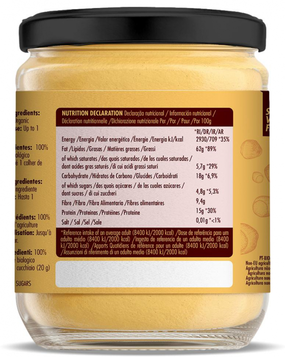 Crema Super Vegan fina BIO din alune de padure, fara zahar Iswari [2]
