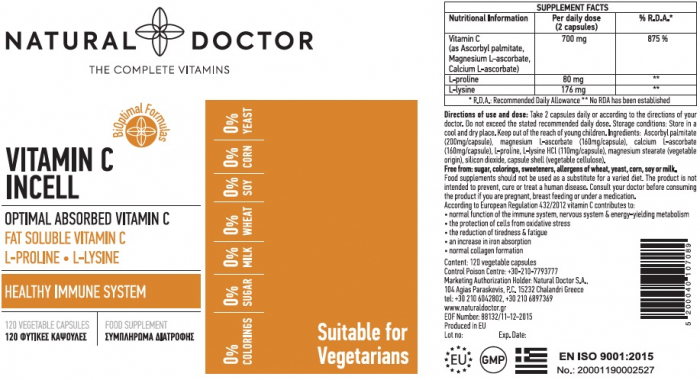 VITAMIN C INCELL sistem imunitar puternic Natural Doctor [2]