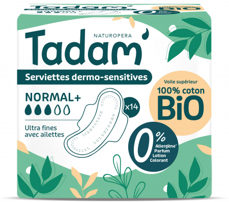 Absorbante - Absorbante BIO hipoalergenice Ultra Normal+ Tadam