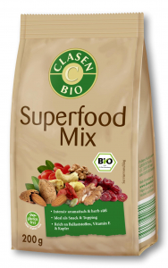 Amestec BIO Superfood din merisor, nuci, migdale, seminte si goji Clasen Bio [1]