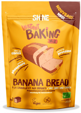 Deserturi la cuptor - Amestec instant BIO pentru banana bread Shine