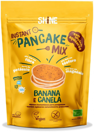 Amestec instant pentru clatite - Amestec BIO pentru clatite, cu banane si scortisoara Shine