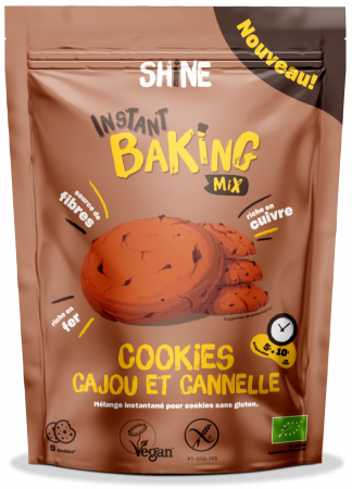 Deserturi la cuptor - Amestec instant BIO pentru cookies, cu scortisoara si caju Shine