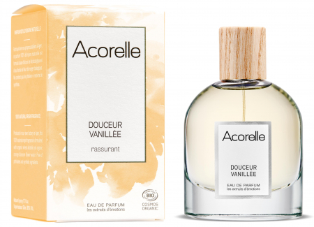 Cosmetice si ingrijire personala - Apa parfum BIO Doucer Vanillee(calmant), cu uleiuri esentiale de ylang ylang si benzoina Acorelle