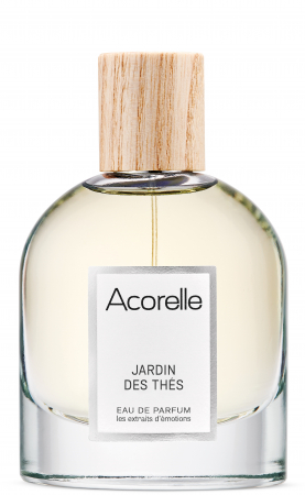 Apa parfum BIO Jardin des Thes(energizant), cu uleiuri esentiale energizante de lamaie si galbanum Acorelle [1]