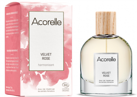 Cosmetice si ingrijire personala - Apa parfum BIO Velvet Rose(armonizant), cu uleiuri esentiale armonizante de trandafir si geranium Acorelle