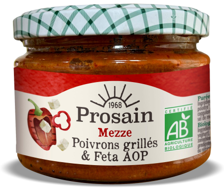 Salate aperitiv - Aperitiv BIO cu ardei copti si branza feta Prosain