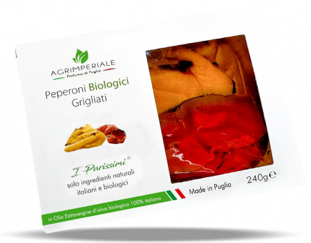 Anghinare, ciuperci, legume aperitiv - Ardei gras BIO feliat, la gratar Agrimperiale