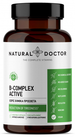 Vitamina B - B-COMPLEX ACTIVE reducerea oboselii Natural Doctor