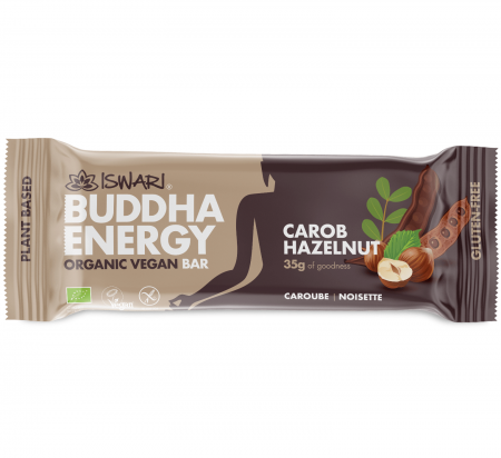 Batoane energizante si proteice - Baton energizant BIO cu alune de padure si carob Iswari