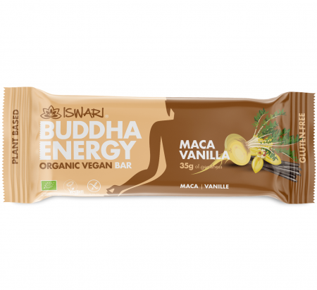 Batoane energizante si proteice - Baton energizant BIO cu maca si vanilie Iswari