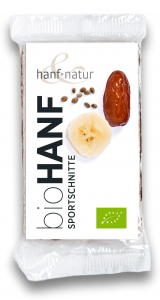 Dulciuri cu seminte de canepa - Baton sport cu seminte de canepa BIO Hanf & Natur